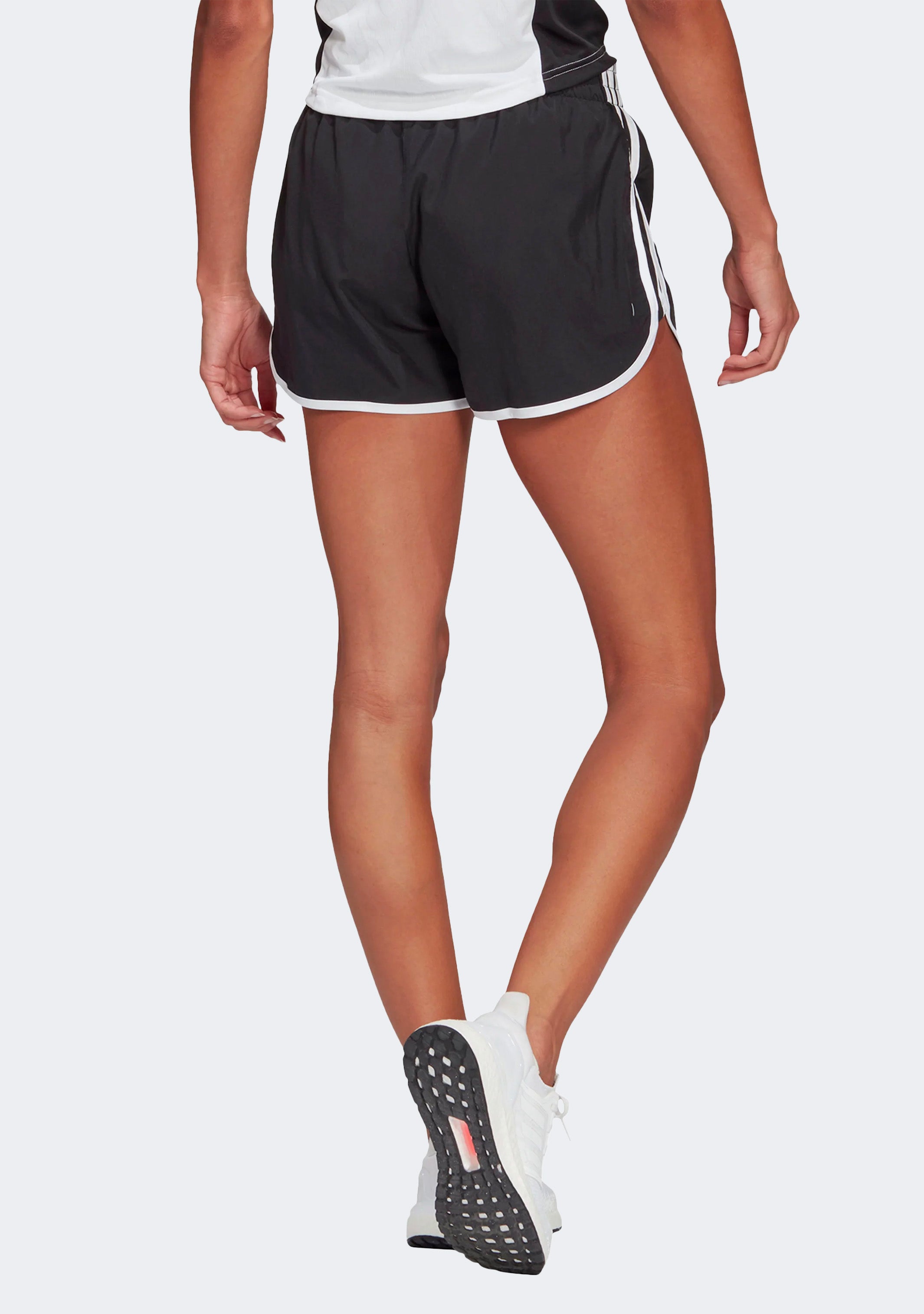 Adidas Women's Marathon 20 4-Inch 3-Stripe Running Shorts - Lightweight Athletic Shorts for Training, Gym & Outdoor Workouts