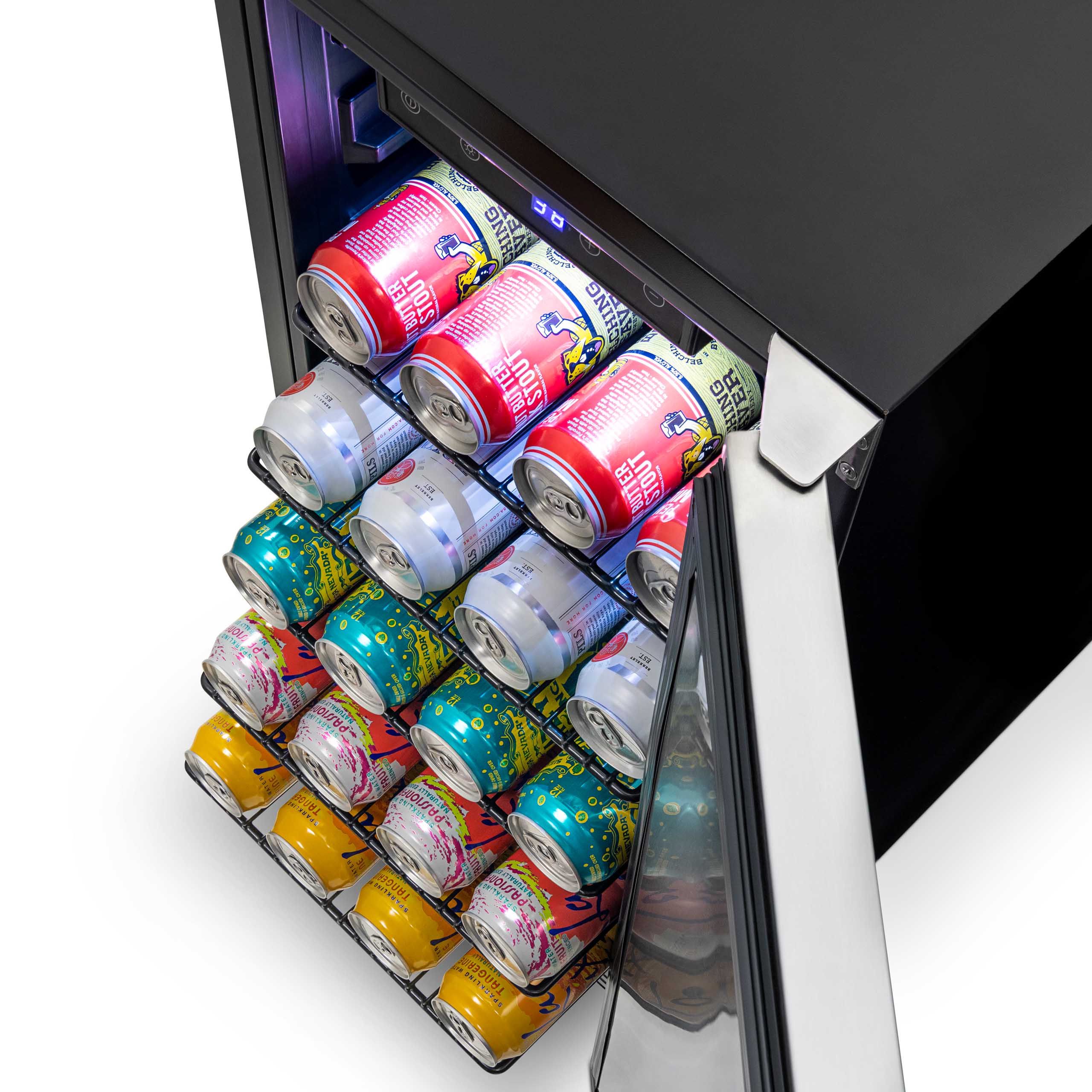 Newair® 90 Can Built-In Outdoor Beverage Refrigerator - Energy Efficient Compact Beer Cooler for Patio, Poolside & Backyard Entertaining