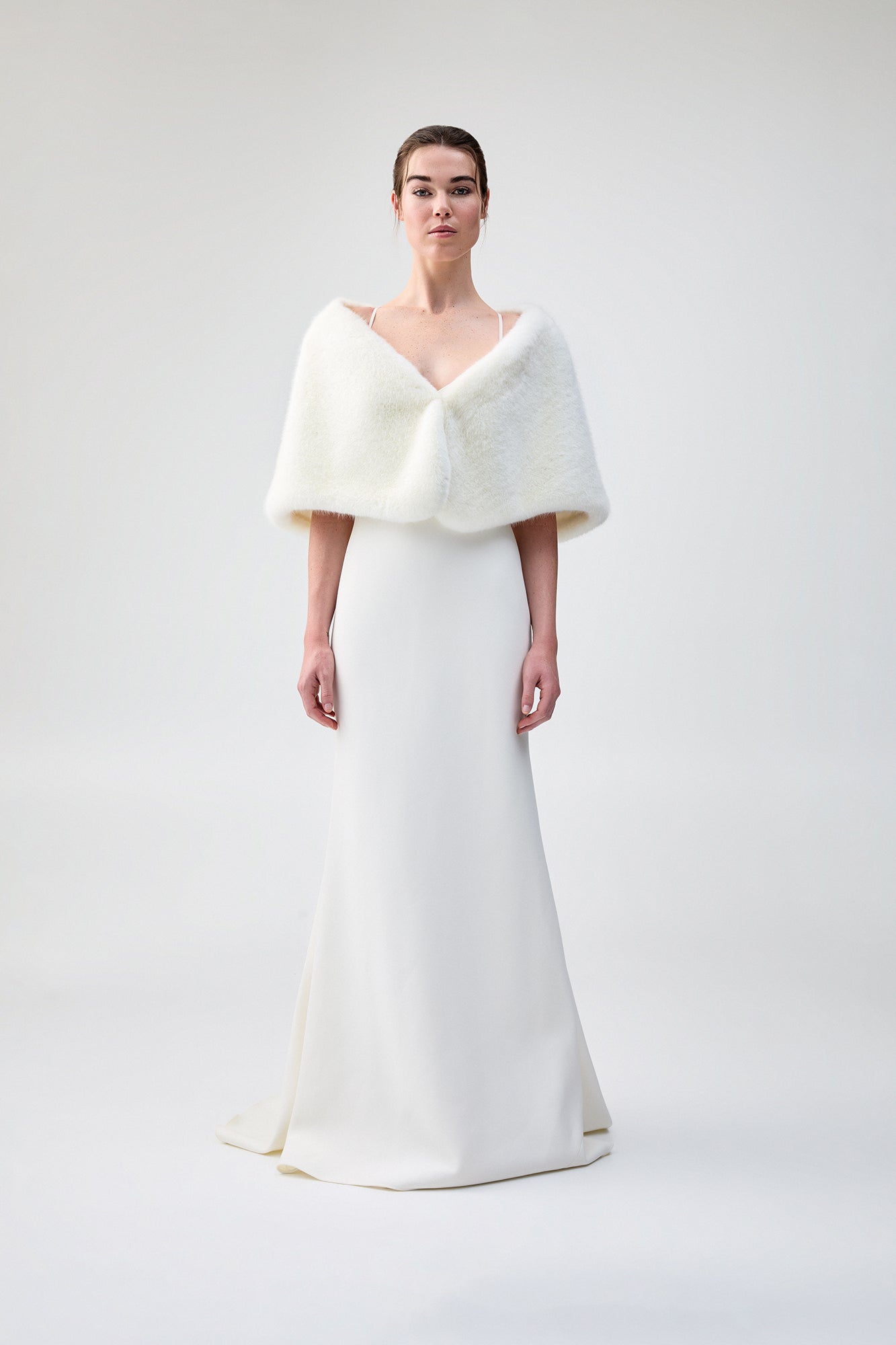 Yasmine Wrap Blanc - Elegant White Shawl for Women | Perfect for Weddings, Parties & Evening Events | Soft & Stylish Winter Accessory