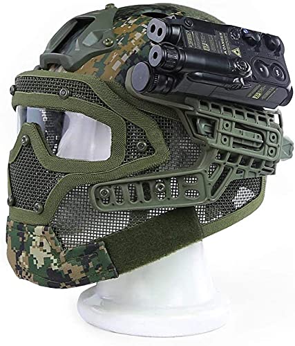 Tactical Helmet for Airsoft & Paintball - ABS Fast Helmet with Goggles - Military, Hunting, CS Games, Outdoor Sports & Movie Props