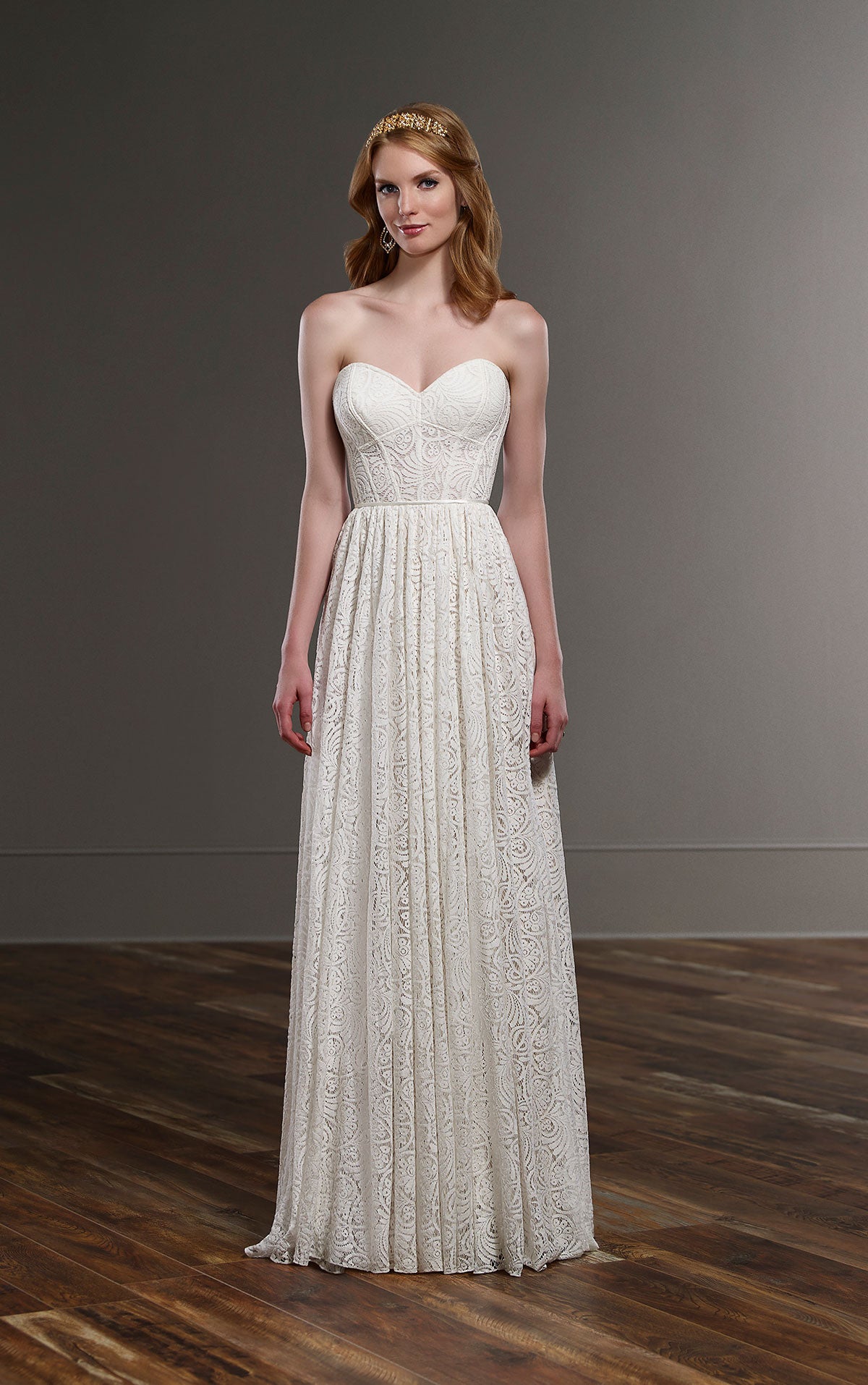 Martina Liana Sadie Sample Wedding Skirt - A-Line Tulle Bridal Gown with Lace Appliques for Bridal Shower, Wedding Ceremony & Formal Events