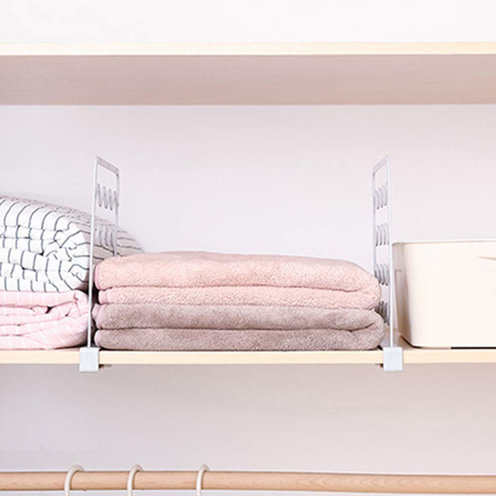 TOPBATHY 6-Piece Adjustable Kitchen Cabinet Organizer Set - Purse Hanger, Scarf Hanger, Tie Rack & Clothing Shelf for Wardrobe Storage - No Drilling Required - Perfect for Closet, Bathroom & Pantry Organization