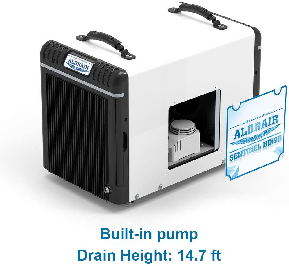 ALORAIR Sentinel HDi90 Basement & Crawl Space Dehumidifier - High Efficiency 90 Pint Moisture Control for Home, Garage & Storage Areas - Perfect for Damp Basements & Humid Spaces