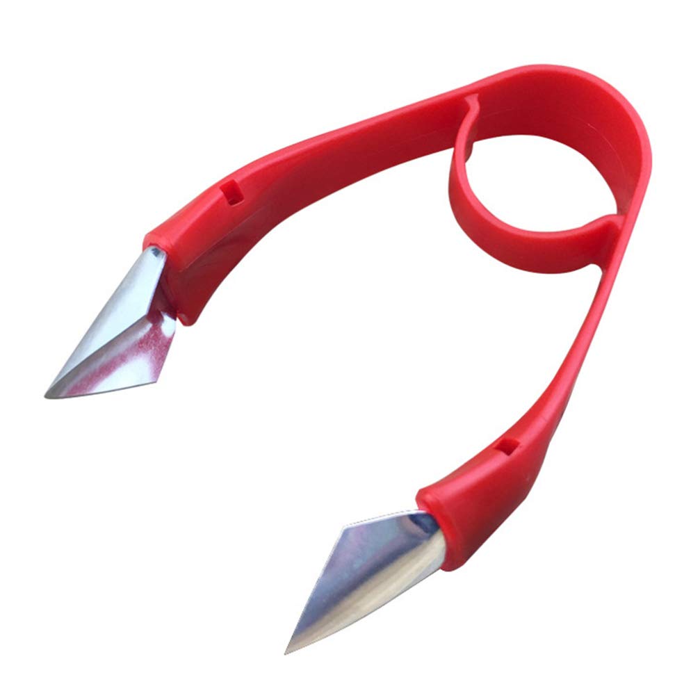 DOITOOL 2-Pack Stainless Steel Potato Peeler & Strawberry Huller - Kitchen Tool for Peeling Potatoes, Coring Fruits, Removing Stems - Lightweight & Durable for Cooking, Baking, Salad Prep (Red)