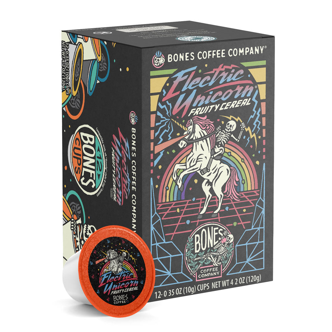 12 Pack Electric Unicorn Glow in The Dark Skeleton Cups - Fun Party Drinkware for Kids Birthday, Halloween & Themed Events