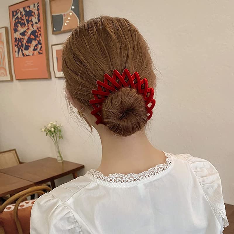 RECTYO GALLERY Magic Hair Clip - 1PC Bird Nest Hair Holder for Women, Secure & Stylish Hair Accessories (Multicolor) - Perfect for Parties, Weddings & Everyday Hairstyles