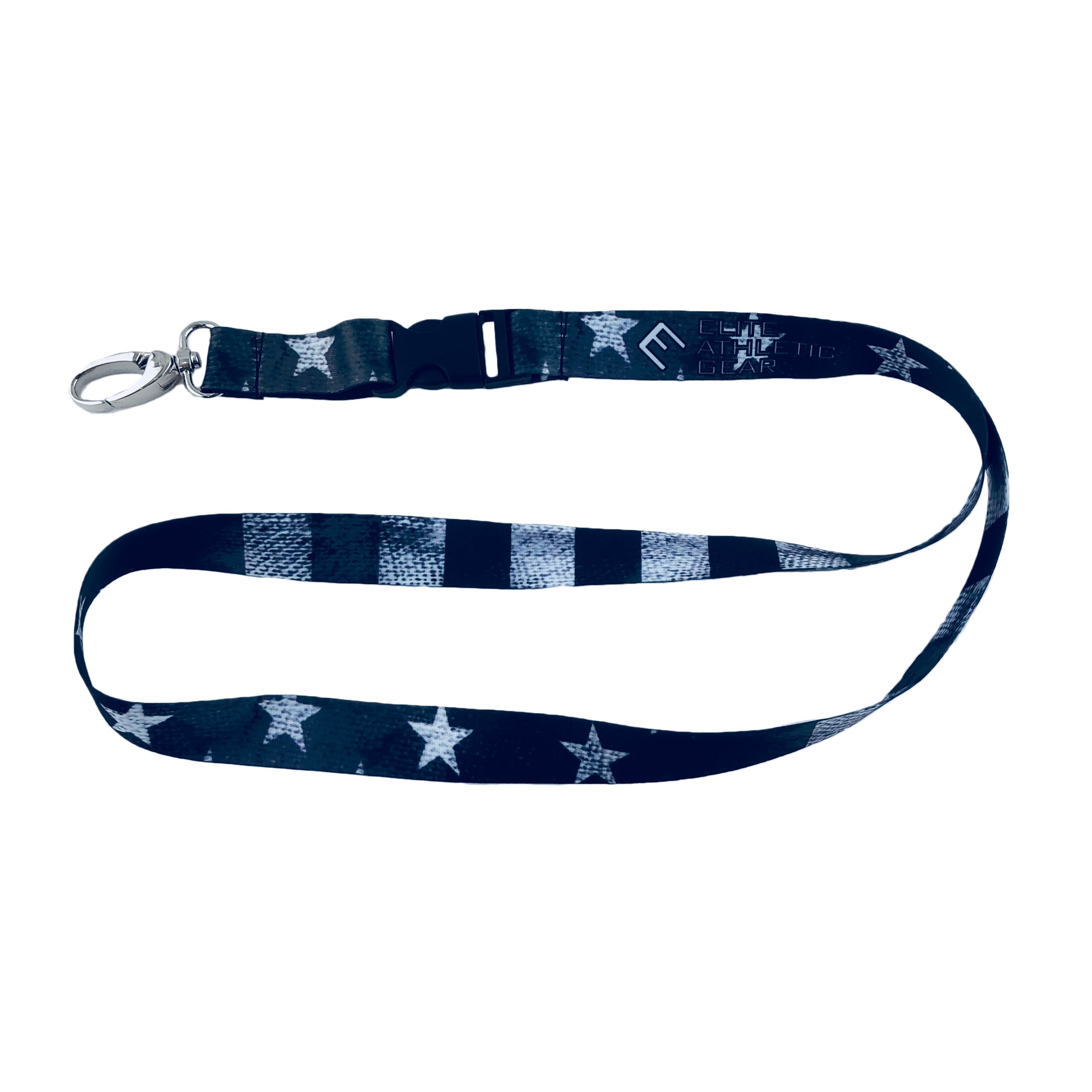 Shadow Old Glory Lanyard - Patriotic Neck Strap for ID Badges, Keys & Work Accessories | Perfect for Office, School, Events & Military Use