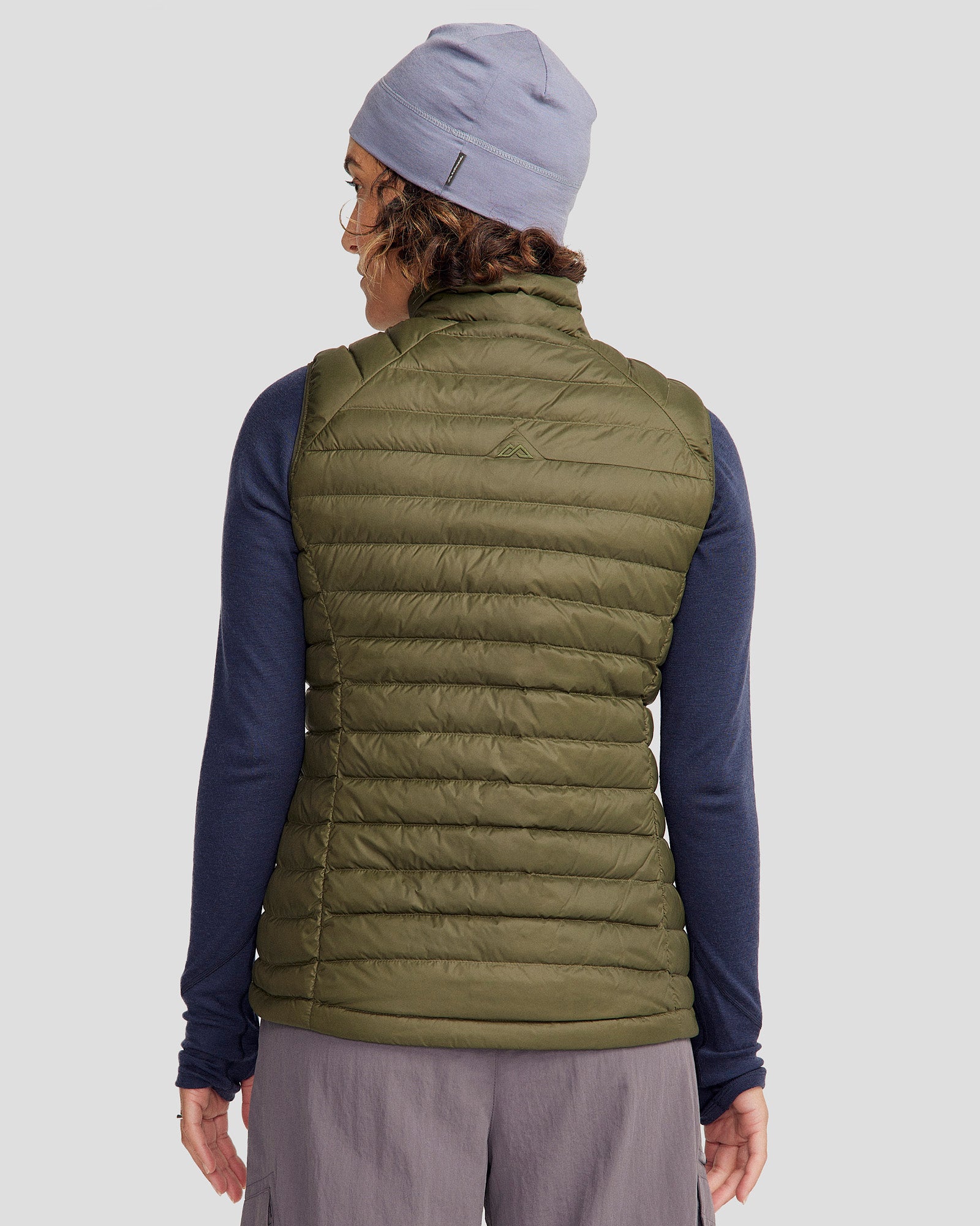 Women's Heli Down Vest 2.0 - Lightweight Moss Green Puffer Jacket for Outdoor Hiking, Skiing & Winter Fashion