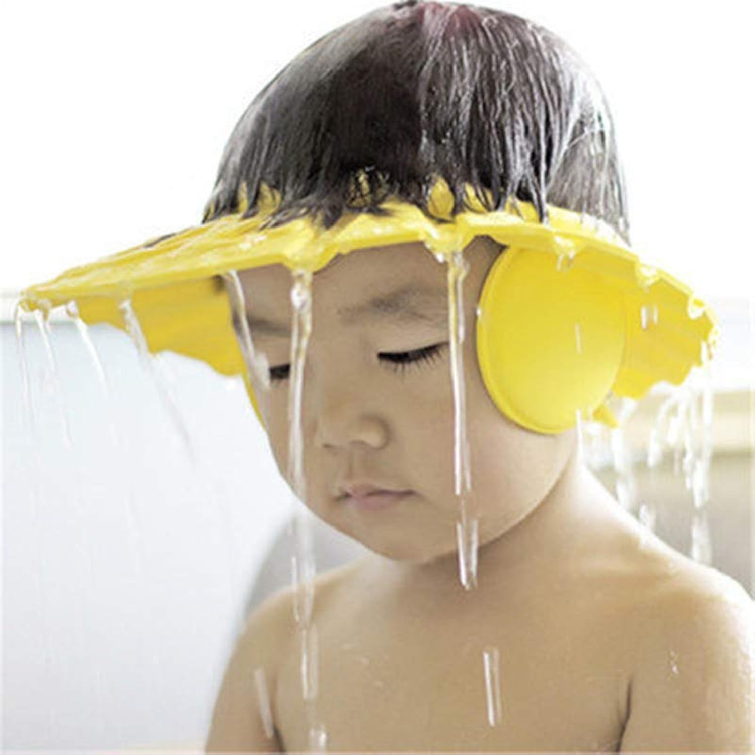 Waterproof Baby Shower Cap - Soft Bathing Hat for Newborns & Infants - Hair, Eyes & Ears Protection - Ideal for Bath Time, Swimming & Sensitive Skin Care