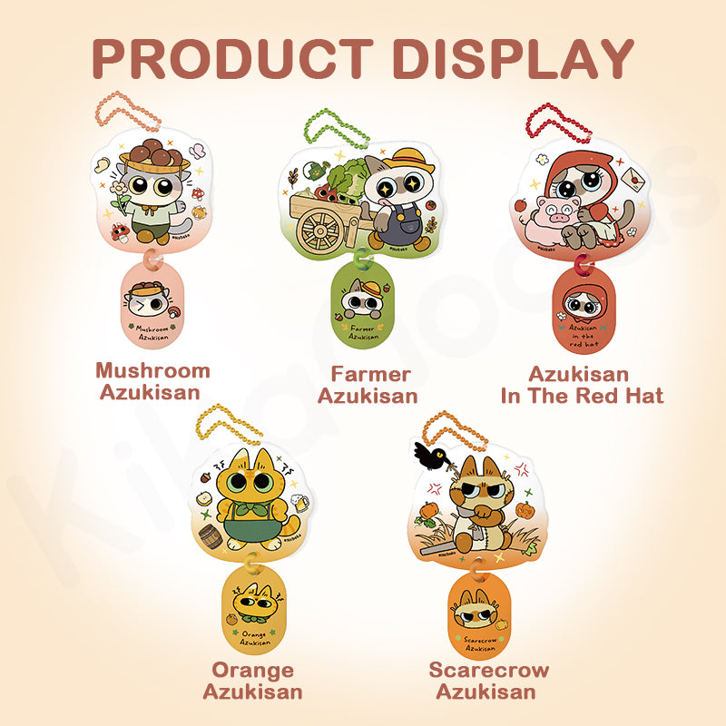 Nobeko Azukisan Valley Series Following Eyes Acrylic Pendant - Anime Kawaii Jewelry for Cosplay & Gift Giving