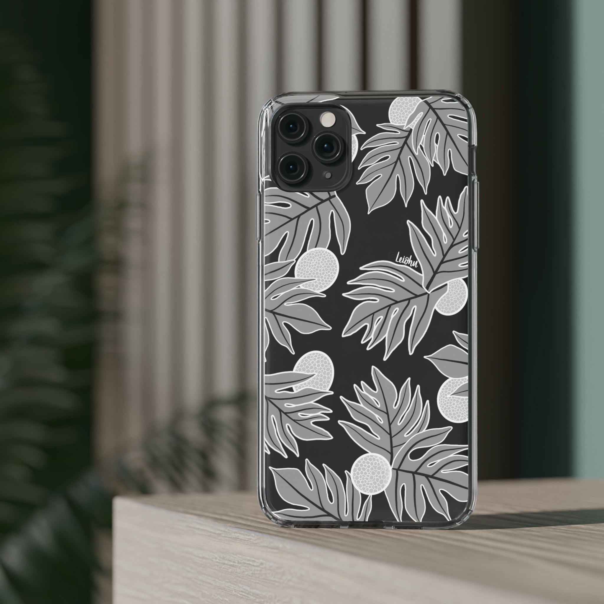Premium Ulu Ke'oke'o Clear Phone Case - Shockproof & Scratch-Resistant Protective Cover for iPhone 14/13/12/11 Pro Max - Perfect for Outdoor Adventures, Travel & Daily Use