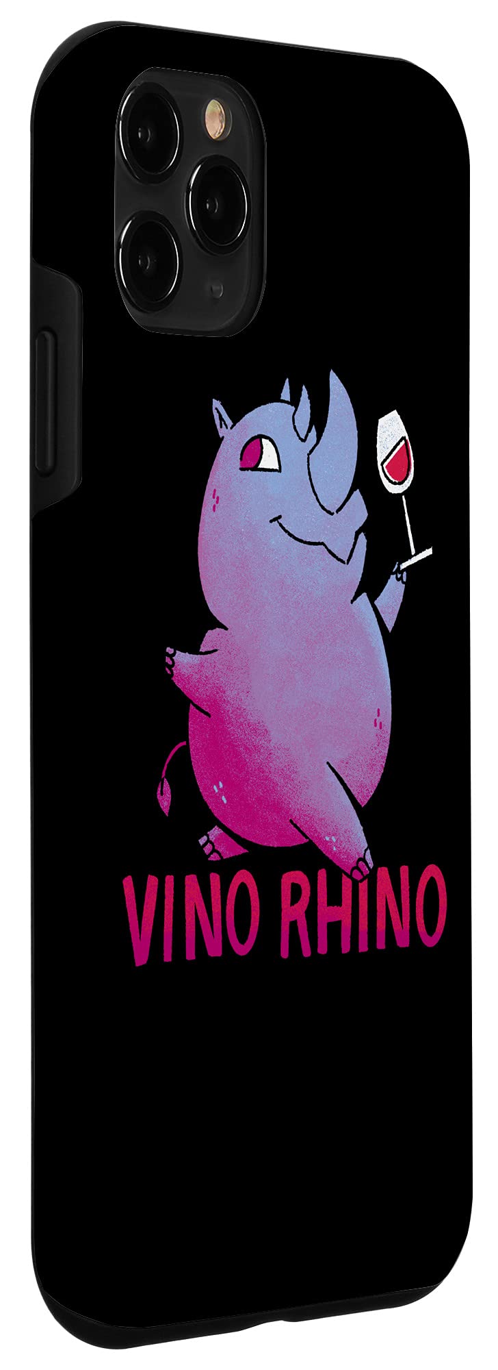 iPhone 11 Pro Case - Premium Vino Rhino Design for Wine Lovers | Durable Protection for Red & White Wine Tasting Events, Parties & Everyday Use