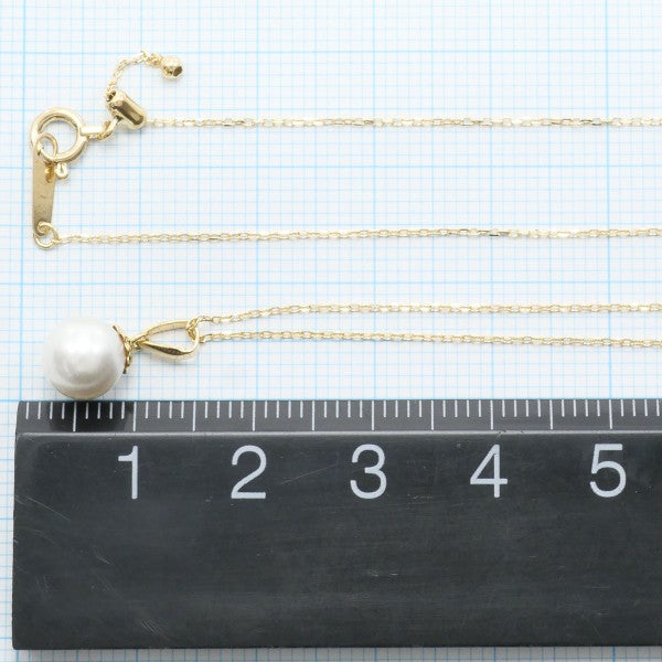 18K Yellow Gold Pearl Necklace for Women - Elegant Bridal Jewelry, Wedding Gift & Anniversary Present - Perfect for Formal Events, Date Nights and Special Occasions