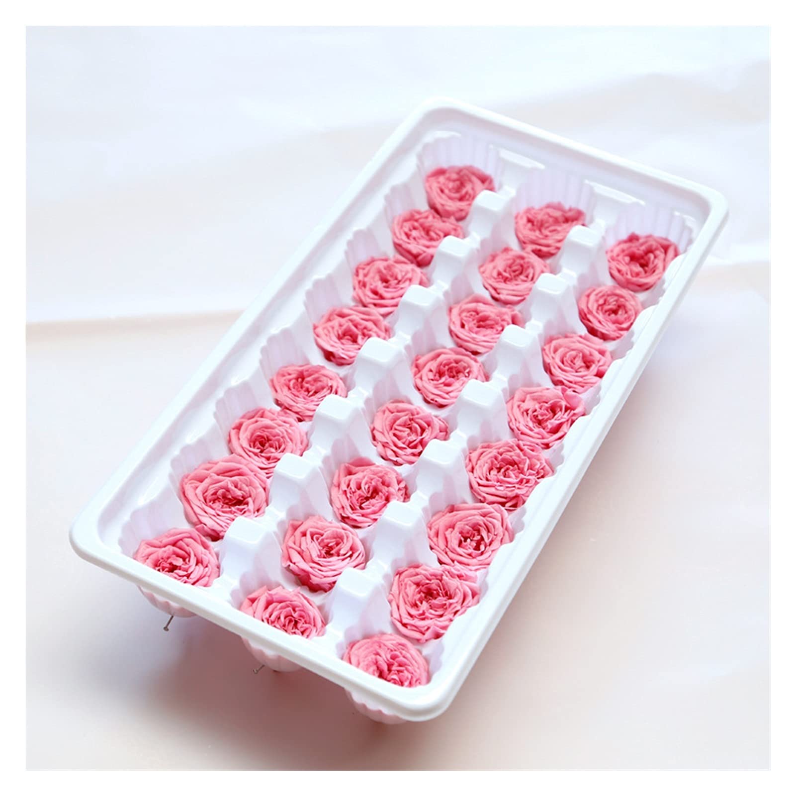 21-Piece Fresh Austin Rose Flower Box - Real Preserved Roses for Wedding, Party & Home Decor - Class A Quality - Perfect for Centerpieces, Gifts & Romantic Occasions (Color: J)