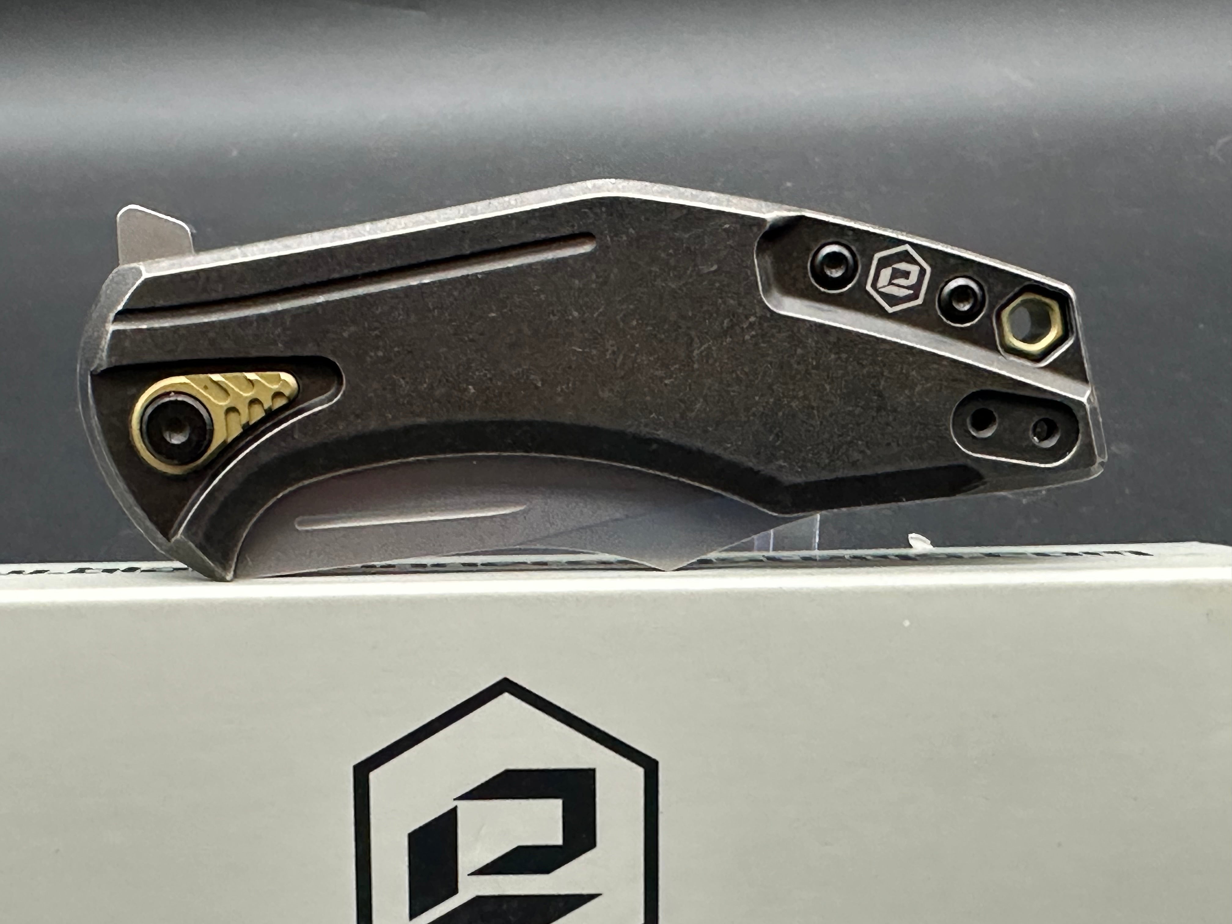 BRS E Volve Overwatch Frame Lock Folding Knife - Titanium Handle, 3.625