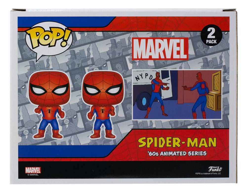 Marvel Spider-Man vs Spider-Man 2-Pack Funko Pop! Vinyl Figures - Collectible Action Figures for Marvel Fans, Home Decor & Gift Ideas