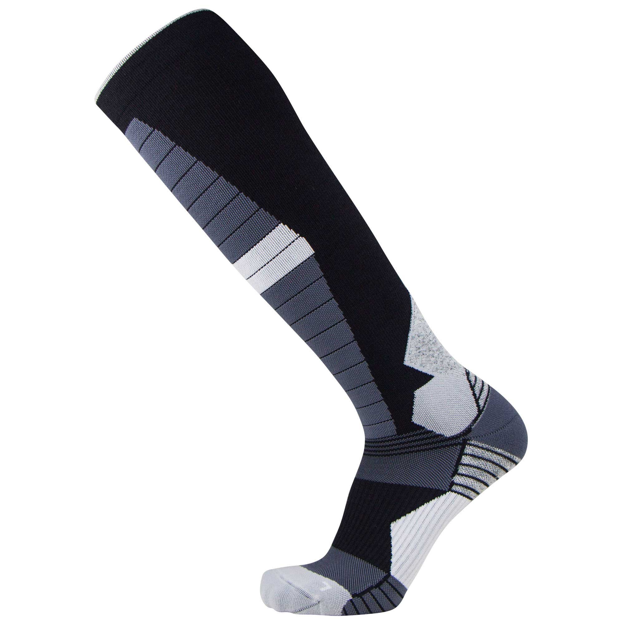 Premium Merino Wool Compression Ski Socks - Thermal Winter Hiking & Snowboarding Socks for Men & Women - Moisture-Wicking, Cushioned Support for Skiing, Snow Sports & Outdoor Adventures