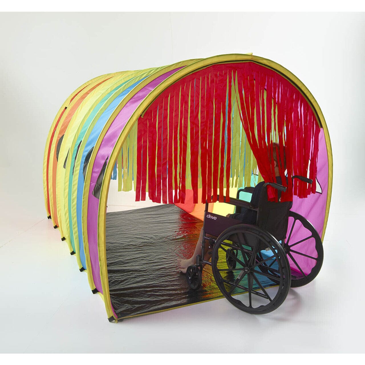 Giant Tickle Run Through Tunnel - Kids Play Crawl Tunnel for Indoor/Outdoor Fun - Perfect for Birthday Parties, Backyard Play & Preschool Activities