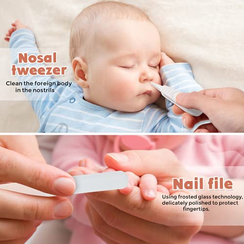 Baby Nail Clippers Set with Cute Polar Bear Case - Safe Infant Nail Care Kit for Newborns & Toddlers | Perfect Baby Shower Gift & Essential Grooming Tool for New Parents | Ideal for Home, Travel & Nursery Care
