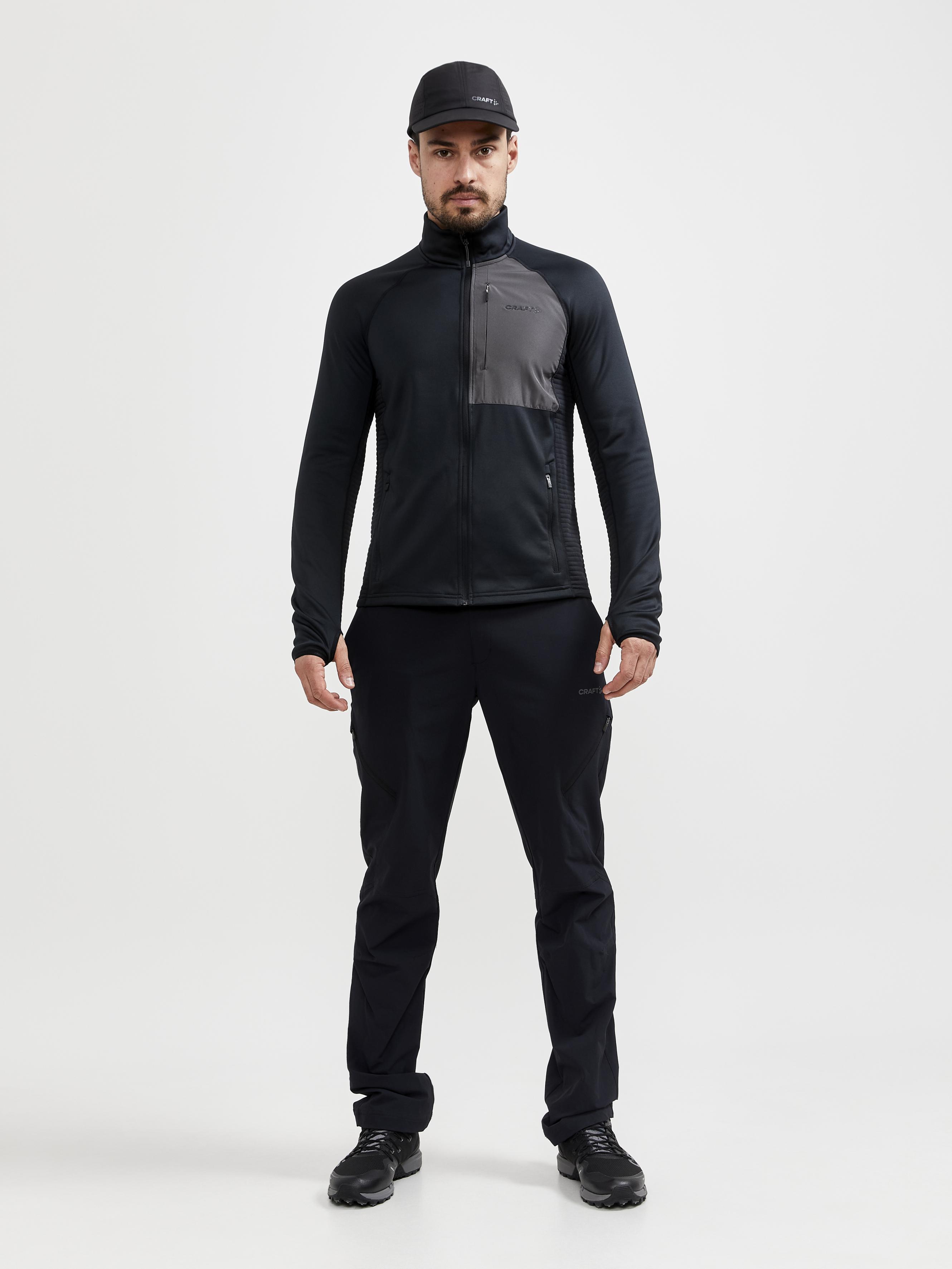 Men's ADV Tech Fleece Thermal Midlayer Jacket - Lightweight Warm Winter Base Layer for Hiking, Running & Outdoor Activities