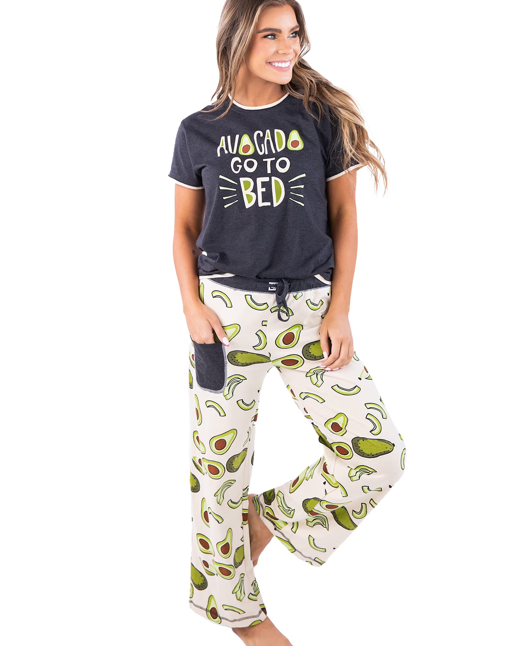 Lazy One Women's Pajama Set - Short Sleeve Cute Print Sleepwear | Soft & Comfortable Lounge Pajamas for Women | Perfect for Sleepovers, Relaxing at Home & Cozy Nights