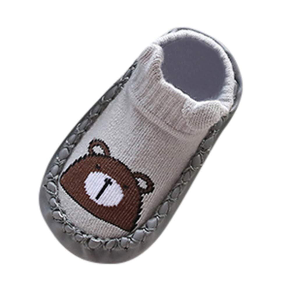 Non-Slip Cartoon Animal Baby Socks & First Walk Shoes for Newborn Girls & Boys - Soft Anti-Skid Booties for Indoor Play & Early Walking