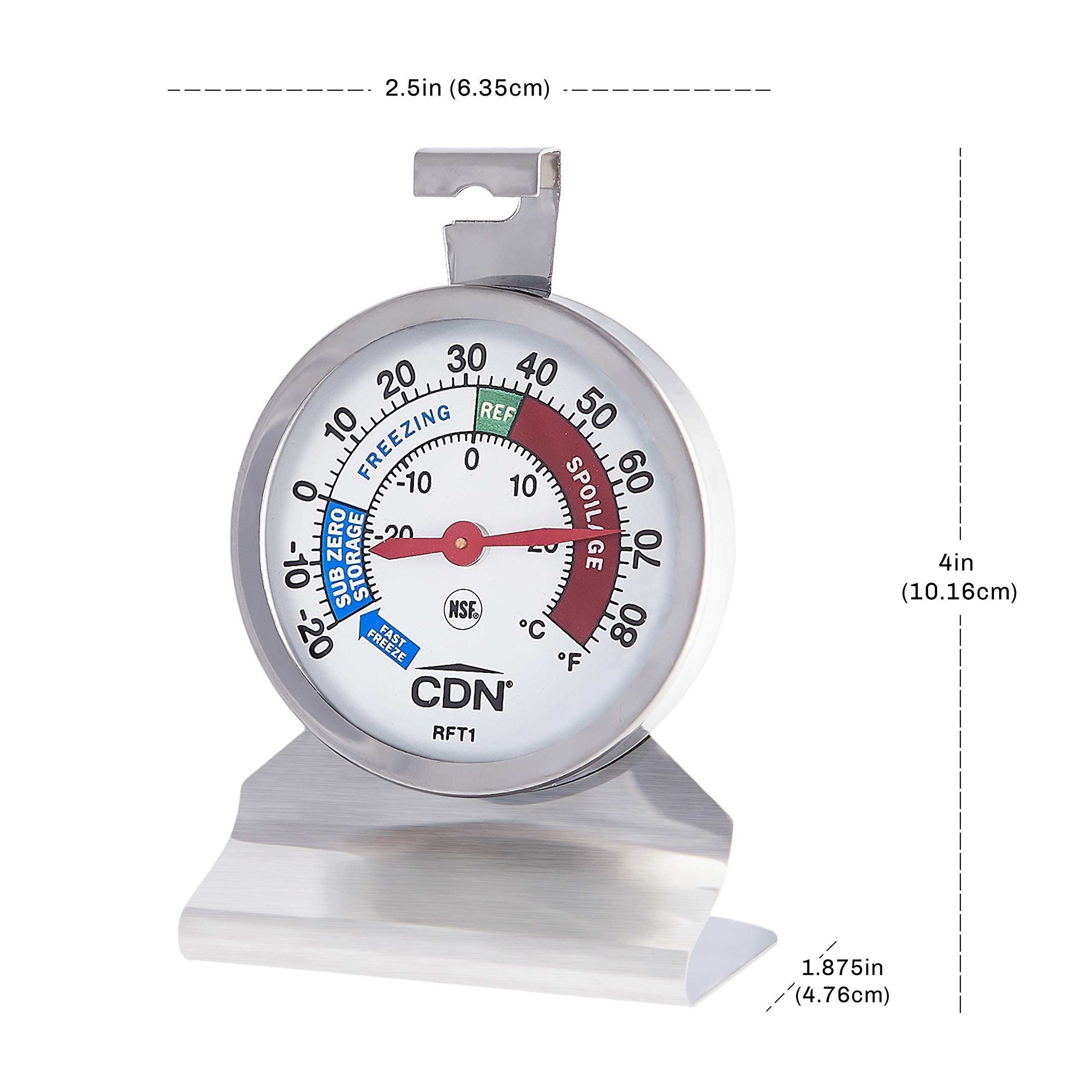 ProAccurate Heavy Duty Refrigerator Freezer Thermometer - Digital LCD Display, High Precision Temperature Sensor for Food Safety - Ideal for Home Kitchen, Restaurant, and Commercial Use