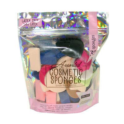 32-Piece Assorted Cosmetic Sponges Set - Soft Blending Makeup Sponges for Foundation, Concealer & Powder - Perfect for Professional Makeup Artists & Beauty Enthusiasts