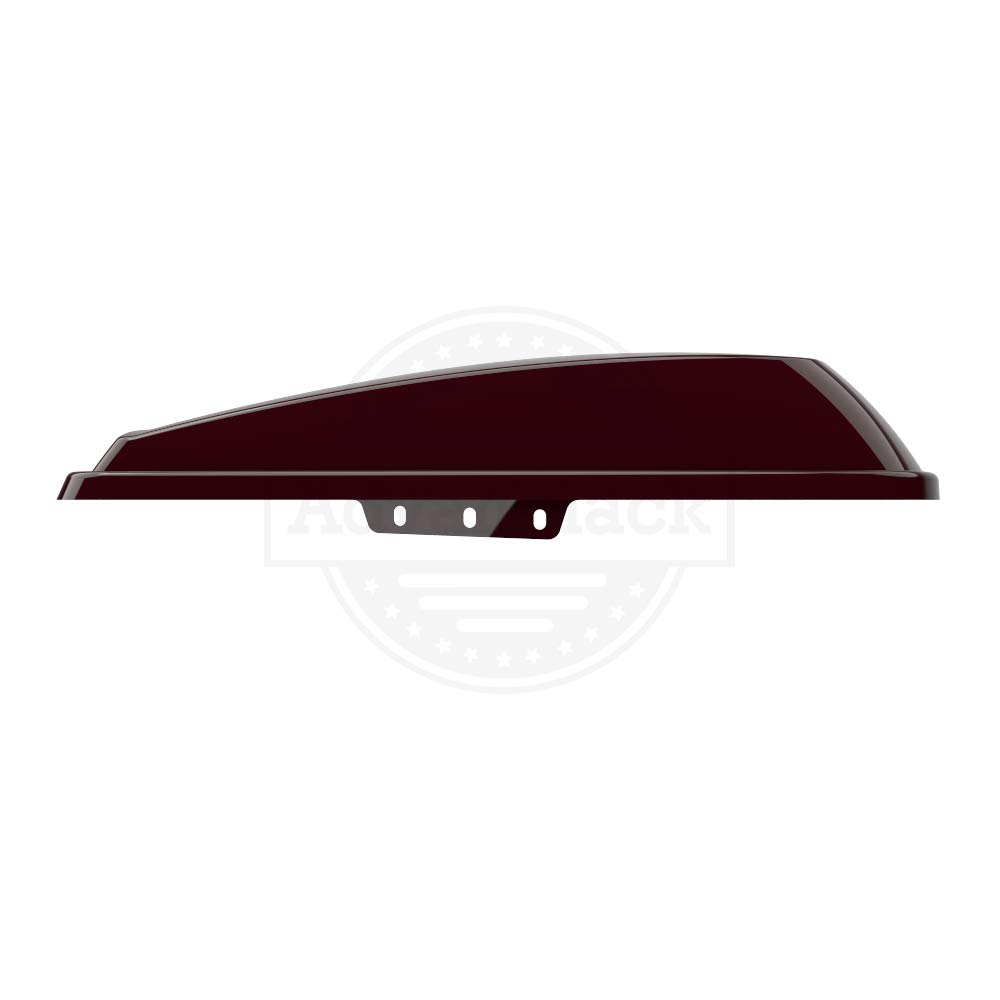 Premium Moto Onfire Saddlebag Lids for Harley Touring Models - Compatible with Street Glide & Road Glide Special (2014-2020) - Billiard Burgundy - Durable Motorcycle Accessories for Long Rides & Road Trips