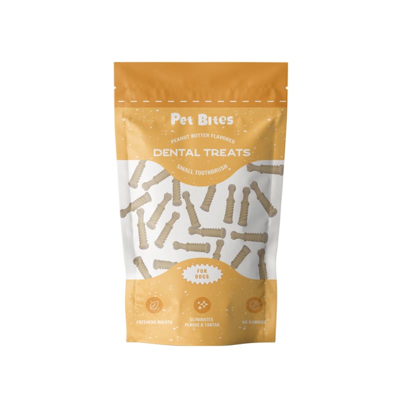 Organic Peanut Butter Dental Dog Treats for Small Dogs - 200g | Healthy Teeth Cleaning Chews for Puppies & Adult Dogs - Perfect for Training, Rewards & Oral Care at Home
