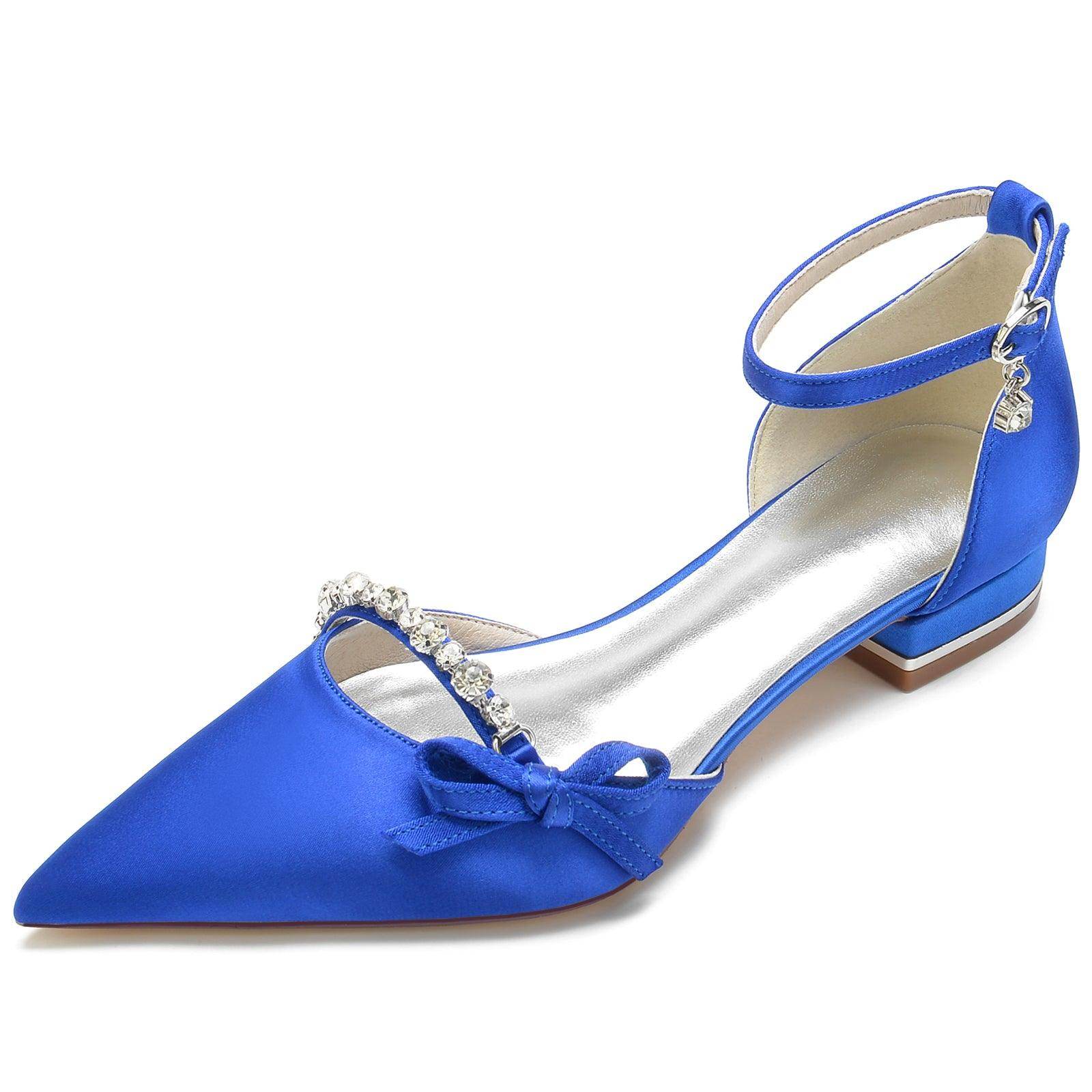 Flat Heel 2.5cm Silk-Like Comfortable Shoes CK0251 - Perfect for Office, Wedding & Casual Wear