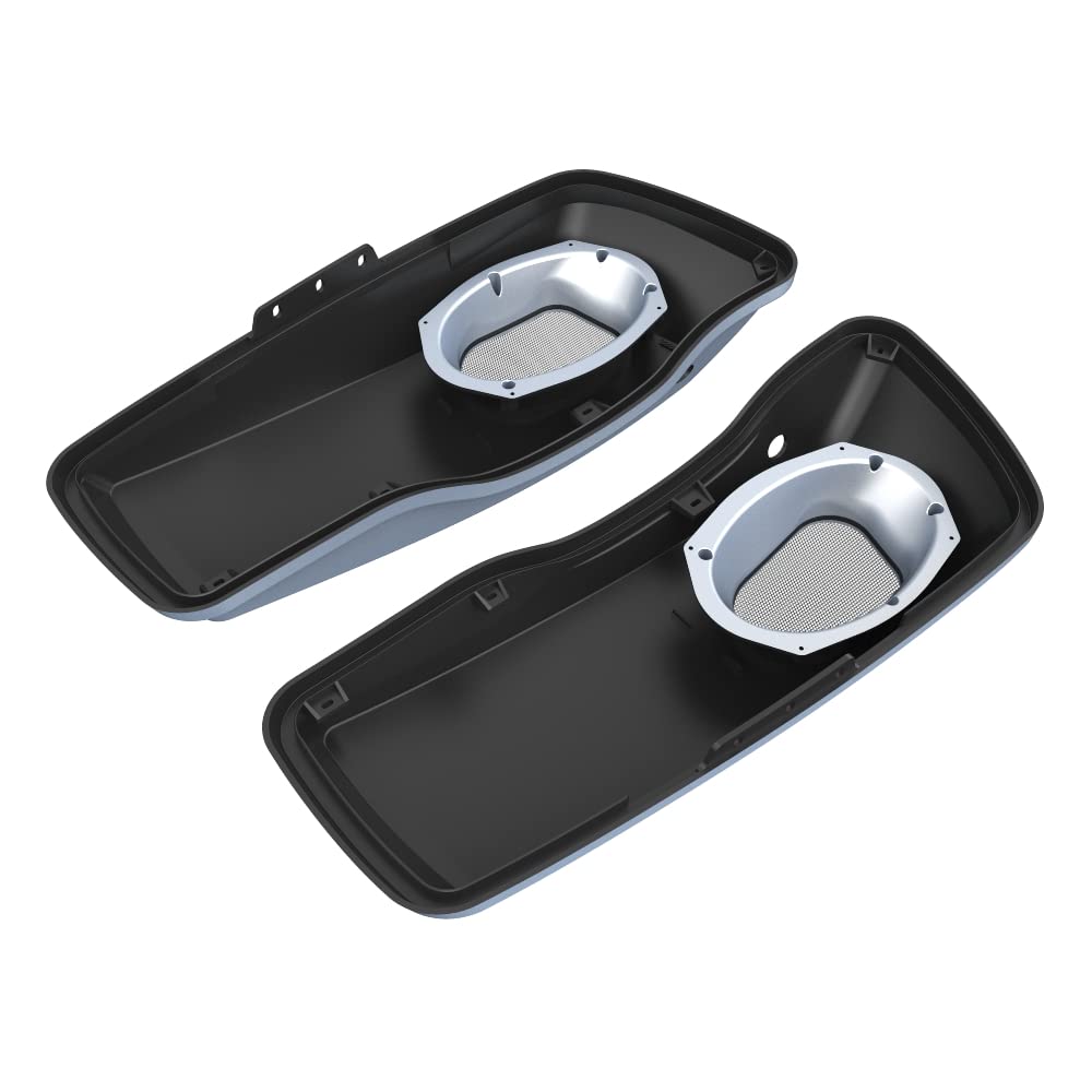 Color Matched 6X9 Saddlebag Speaker Lids for 2014+ Harley Davidson Touring Bikes - Perfect for Road Trips & Custom Audio Upgrades