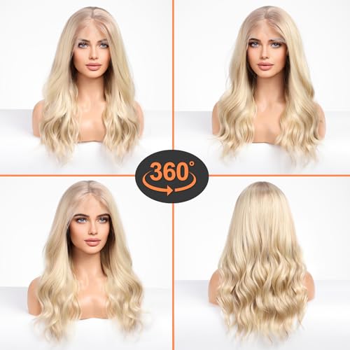 Wavy Synthetic Futura Fibre Lace Front Wig - Natural Looking Human Hair Replacement for Women | Perfect for Cosplay, Daily Wear & Special Occasions