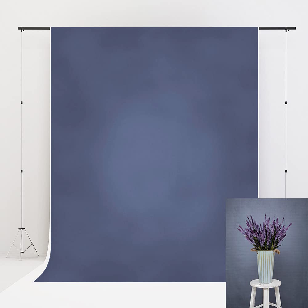 Kate 6.5x10ft (2m x 3m) Blue Abstract Photography Backdrop - Premium Portrait Background for Video Shooting, Studio Photography & YouTube Content Creation