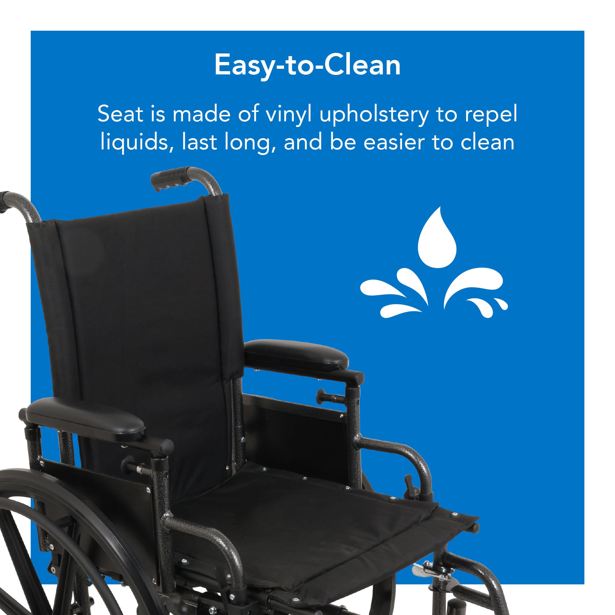 Ultra Lightweight Wheelchair for Adults - Adjustable Seat Height & Flip-Back Desk Arms - Elevating Leg Rests - 20