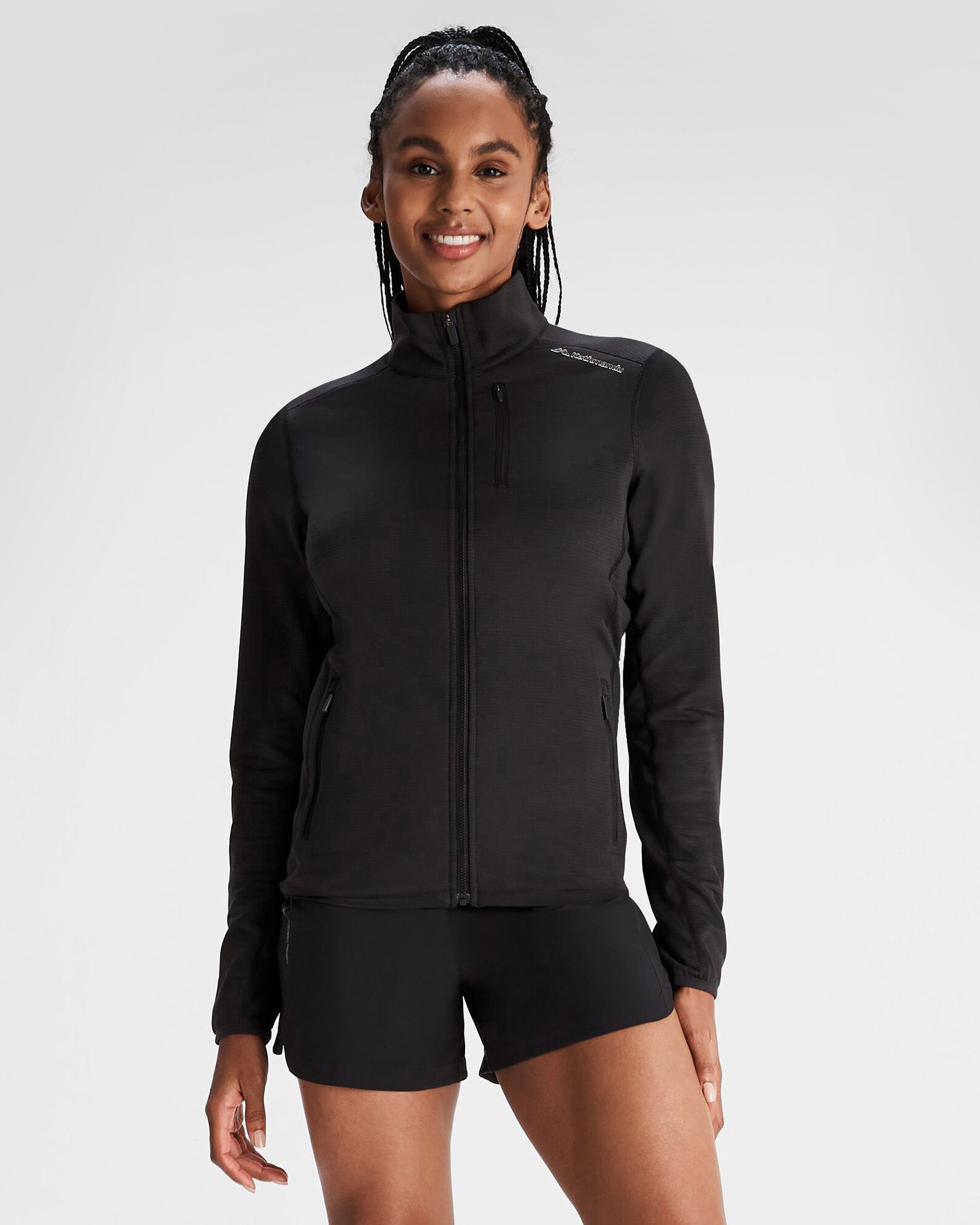 Women's Seeker Fleece Jacket - Soft Warm Winter Outerwear, Black Stingray Color | Perfect for Hiking, Camping & Outdoor Activities
