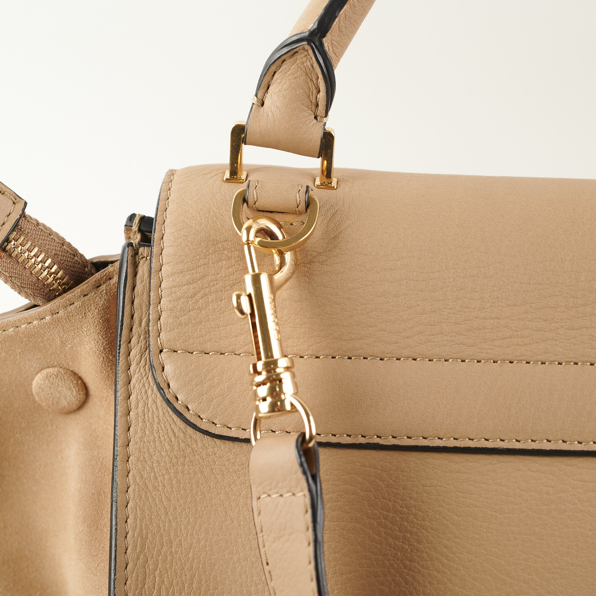 Celine Small Trapeze Bag in Beige - Luxury Leather Crossbody Handbag for Women | Perfect for Work, Travel & Everyday Use