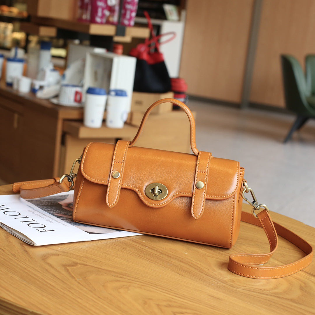 Compact Flap Handle Crossbody Bag for Women - Stylish & Lightweight Everyday Purse for Work, Travel & Shopping