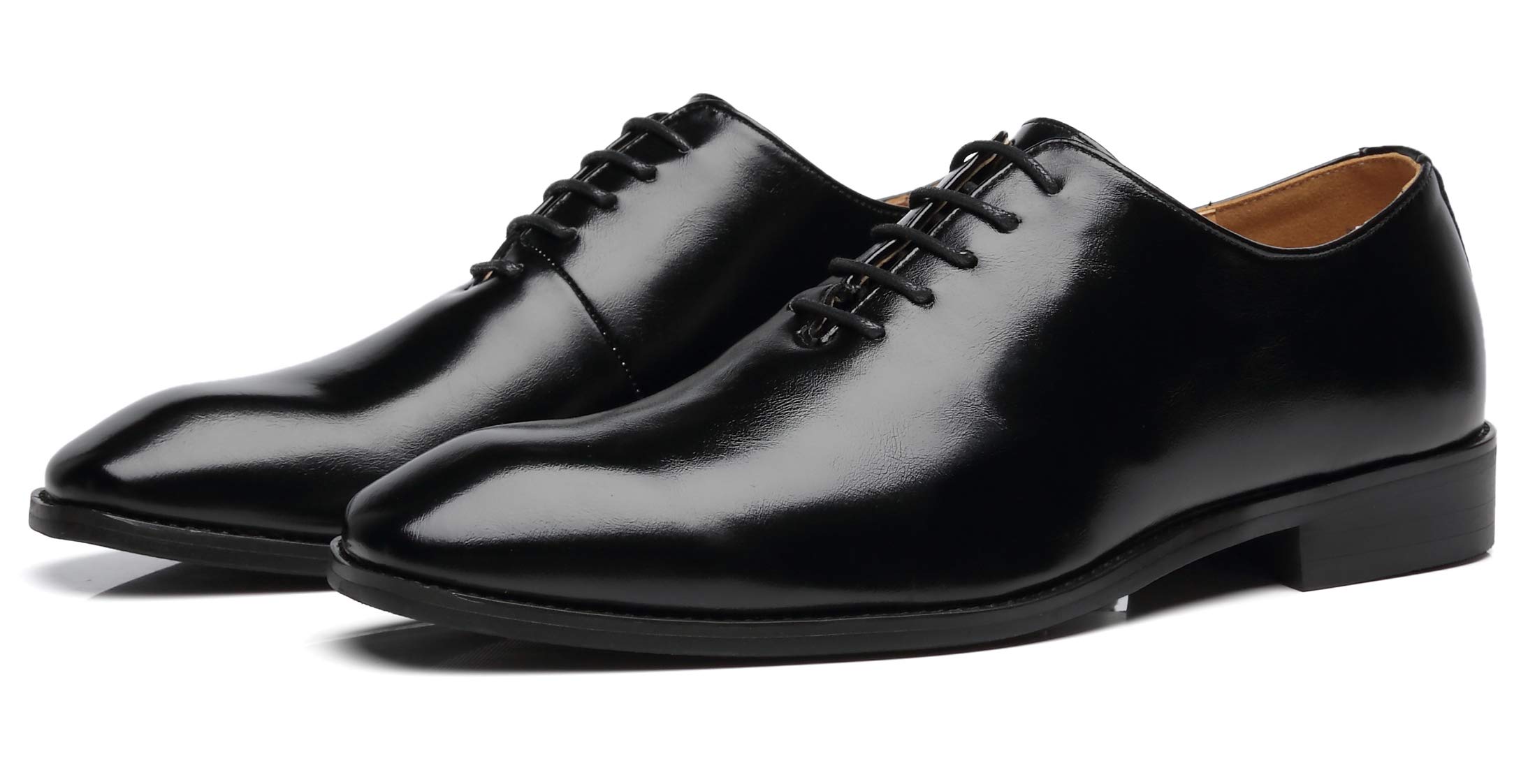 Premium Men's Wholecut Oxford Dress Shoes - Genuine Leather Formal Lace-Up Shoes for Business & Weddings - Classic Office & Special Occasion Footwear