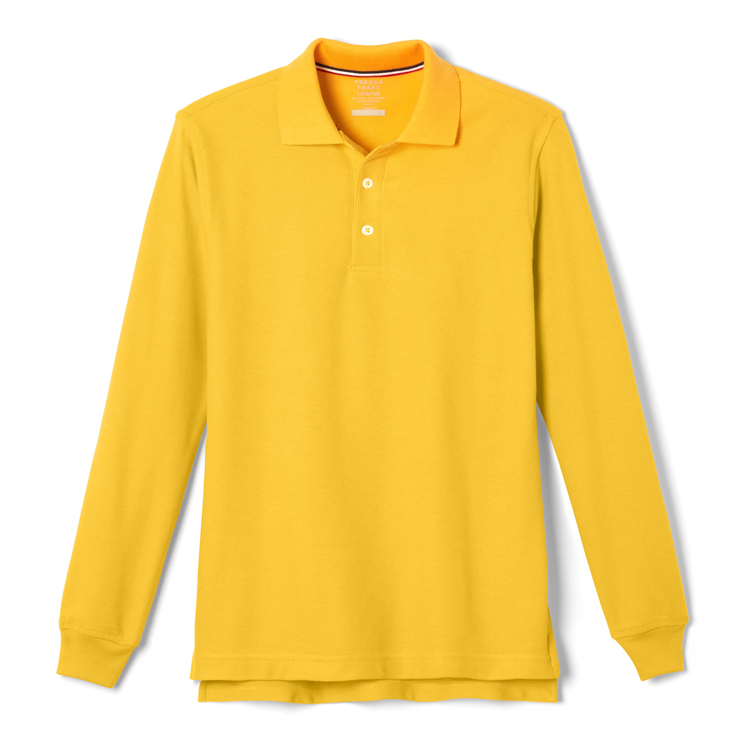 French Toast Pique Polo School Uniform Shirt - Long Sleeve Boys & Girls Cotton Shirt for School, Dress Code & Formal Occasions | Perfect for Class, Church & Special Events