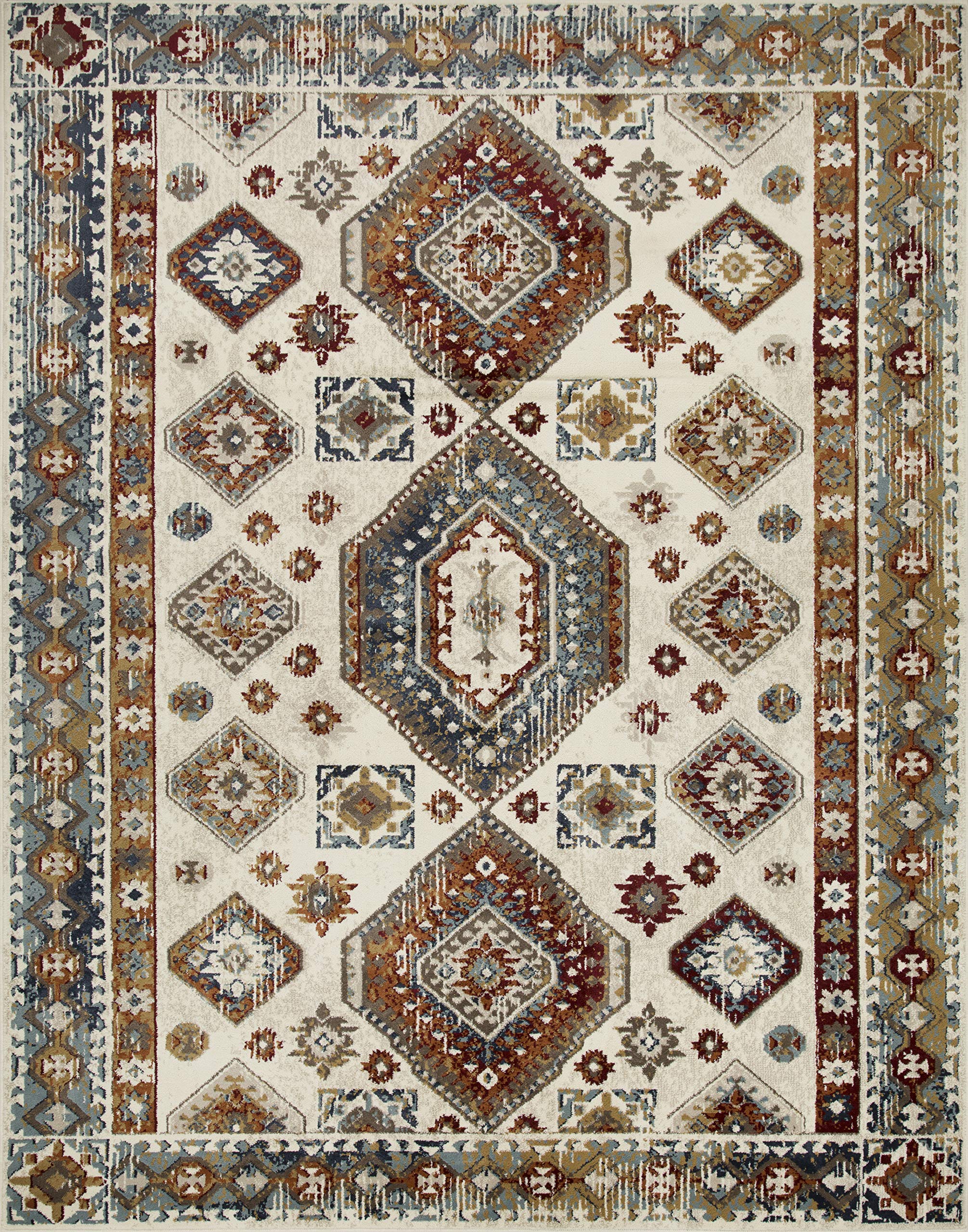 7.8' x 10' Sangria Area Rugs - Soft Farmhouse Style for Bedroom, Living Room, Hallway & Kids Room Decor | Perfect for Cozy Home, Nursery & Dormitory