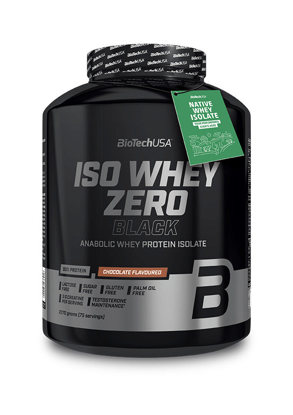 BioTechUSA Iso Whey Zero Black Chocolate Protein Powder - 5 lbs (2270g) for Muscle Recovery & Growth - Ideal for Post-Workout, Fitness & Bodybuilding