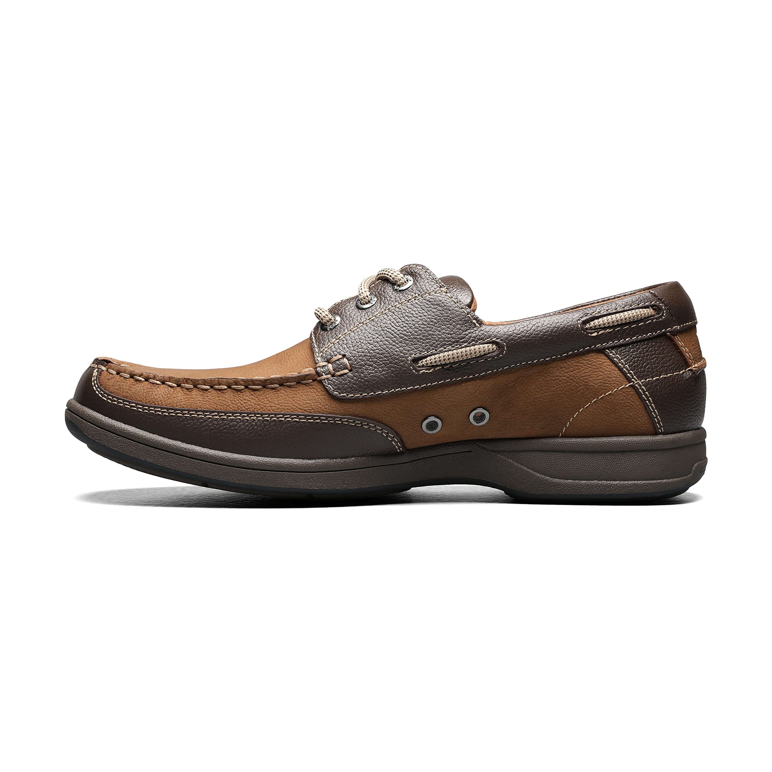 Florsheim Men's Lakeside Oxford Boat Shoe - Classic Leather Casual Slip-On for Men | Perfect for Summer, Boating & Outdoor Activities