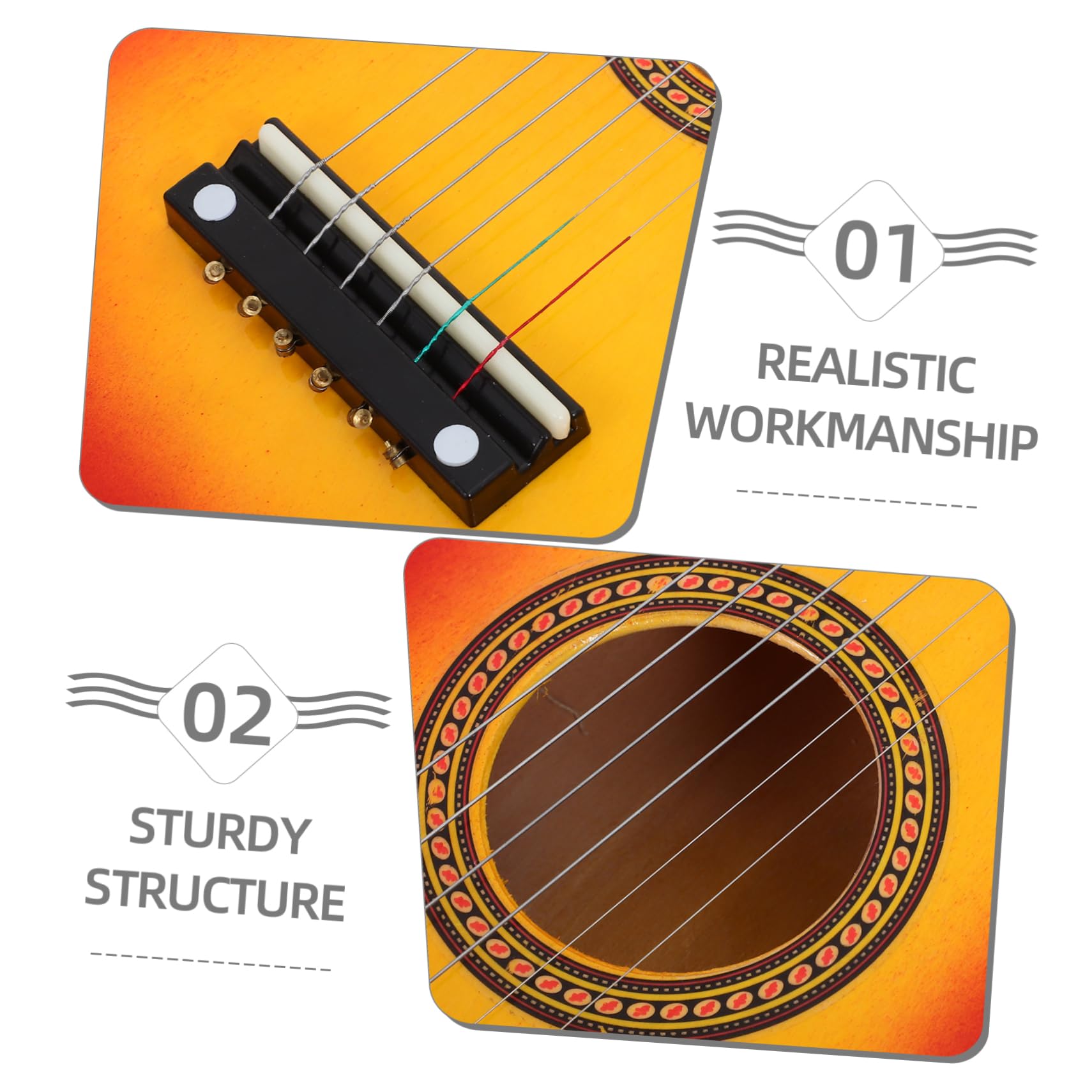 ibasenice Kids Guitar Toy - Musical Learning Instrument for Beginners | Perfect for Early Childhood Education & Pretend Play