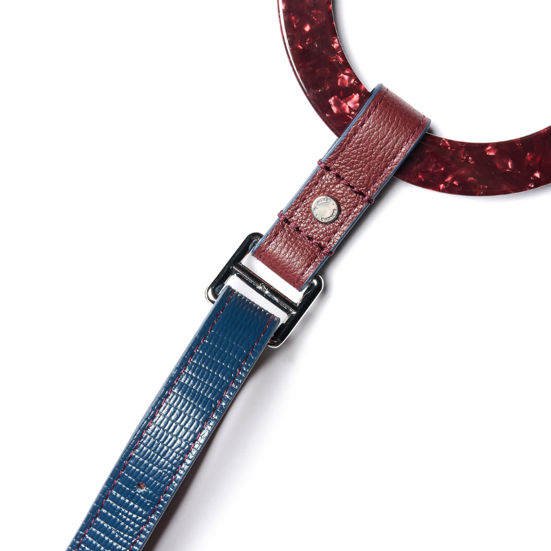 Premium Rosette Leather Dog Leash - Durable & Stylish for Small to Medium Dogs - Perfect for Daily Walks, Training & Outdoor Adventures