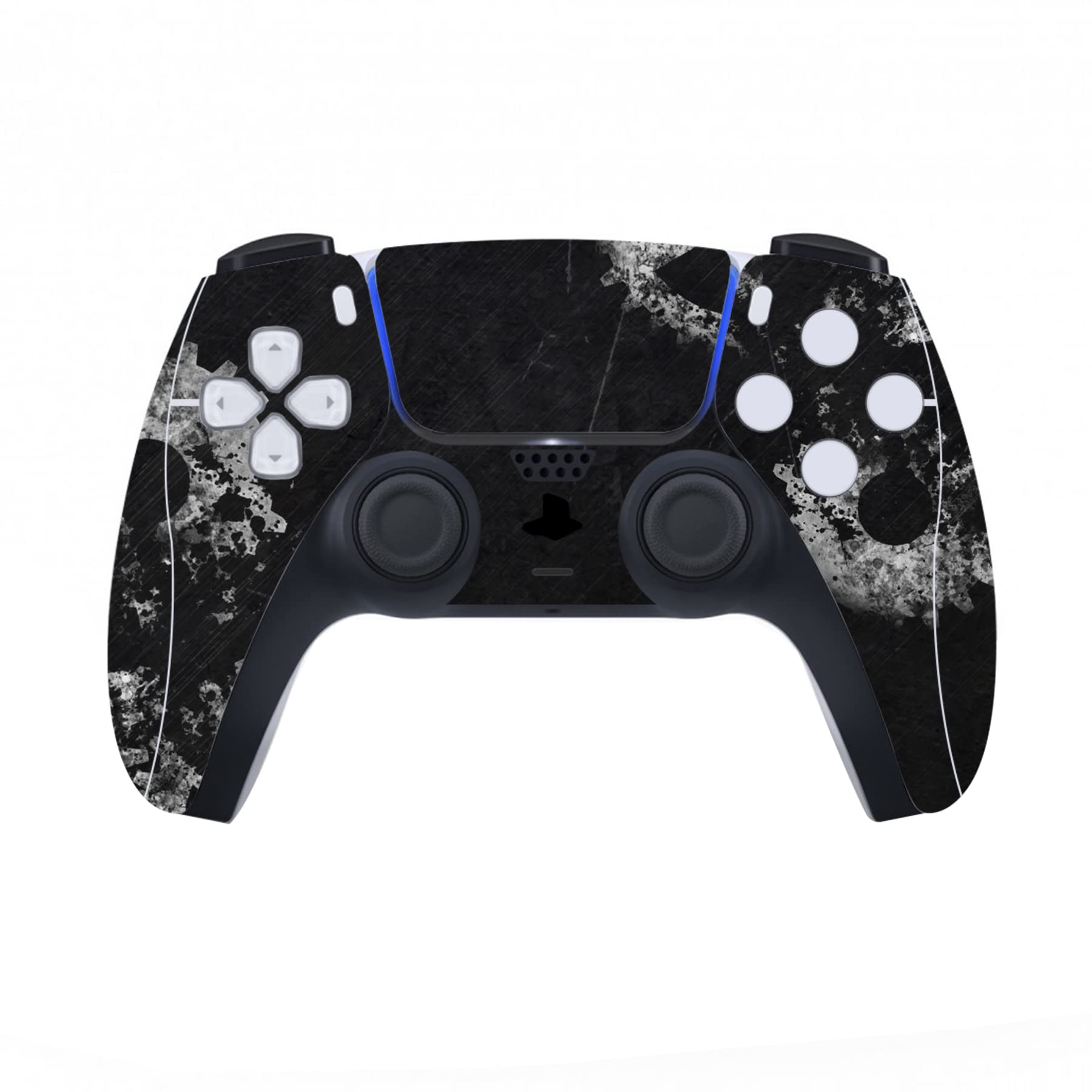 PlayVital PS5 Disc Edition Console Skin Sticker Decal Cover - Vinyl Protective Wrap for Controller, Headset & Charging Base - Scratch & Gear Design - Perfect for Gaming Setup & Home Decor