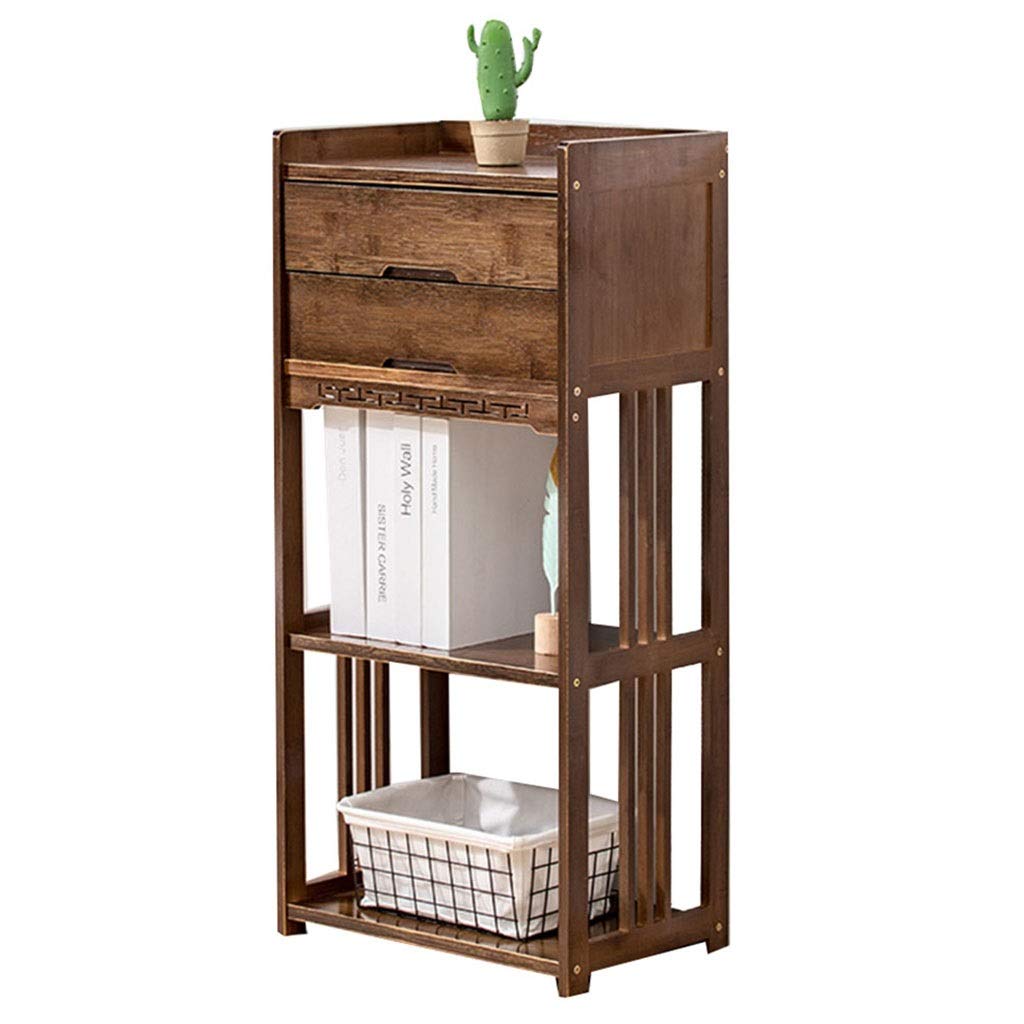 Wooden Bookcase with 100kg Load Capacity - 43x28x91cm Storage Shelf for Living Room, Bedroom, Kitchen & Office - Perfect for Books, Decor & Organizing Small Spaces