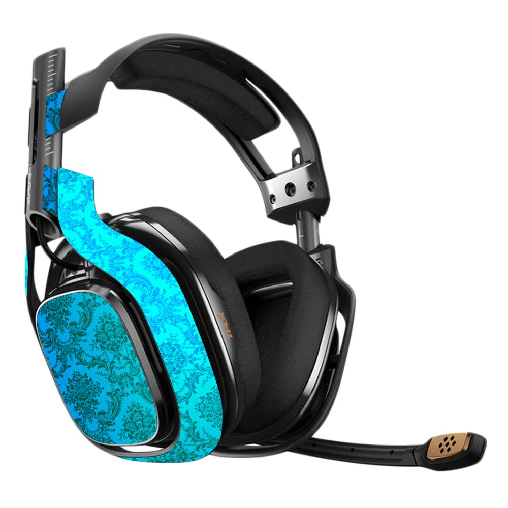 MightySkins Vinyl Decal Wrap Cover for Astro A40 3rd Gen Gaming Headset - Blue Vintage Design | Protective, Durable & Customizable Skin | Easy to Apply & Remove | Made in USA | Perfect for Gaming Setup & Headset Protection