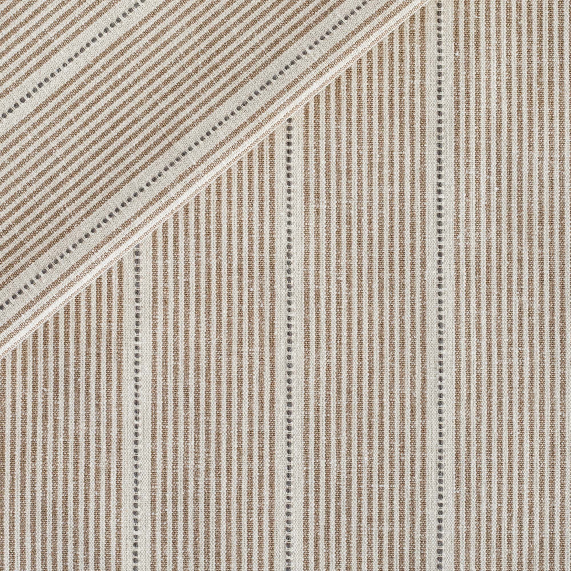 Harper Stripe Fabric - Premium Coffee Color Upholstery Material for Sofa, Chair & Home Decor | Soft & Durable Textile for DIY Projects & Furniture Restoration
