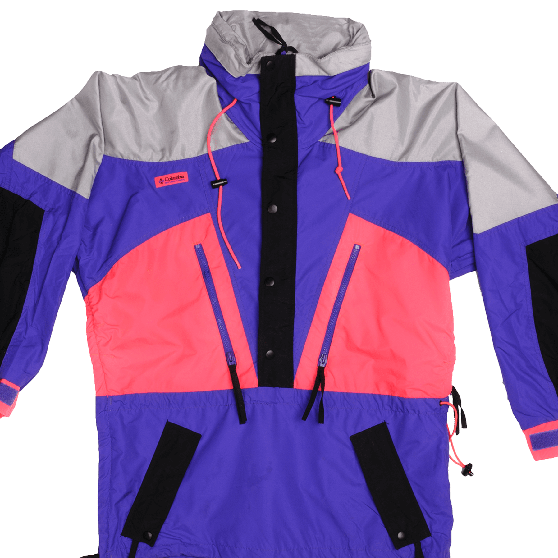 Vintage Columbia Windbreaker Jacket - Medium Size, 90s Retro Style - Perfect for Outdoor Hiking, Running & Casual Wear